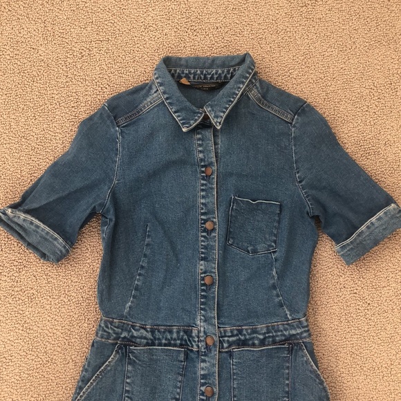 Zara Denim Minidress - Picture 2 of 6